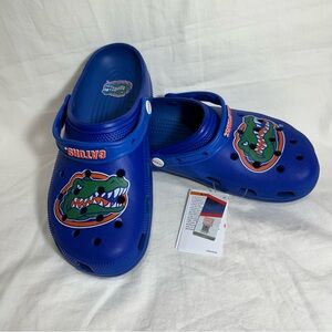 University of Florida Crocs Men’s 10 Women's 12 Blue Classic Gators Clogs New